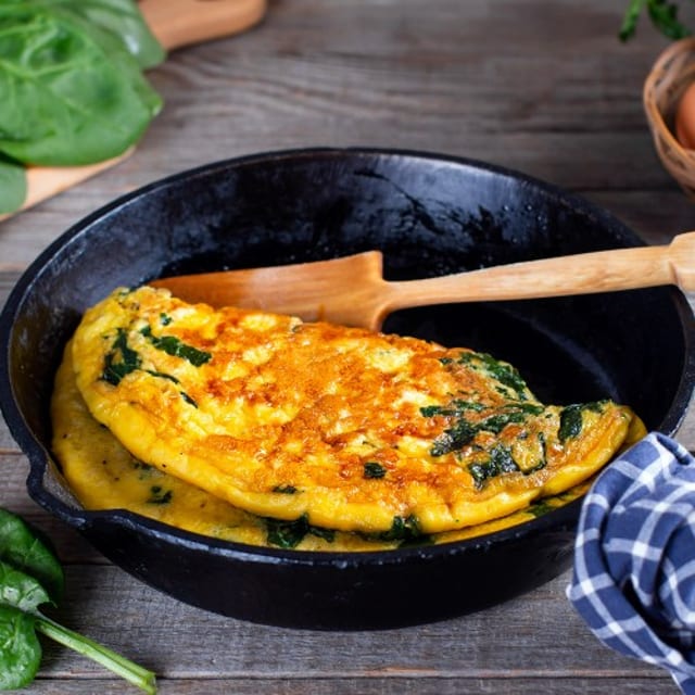 Spinach Omelet.