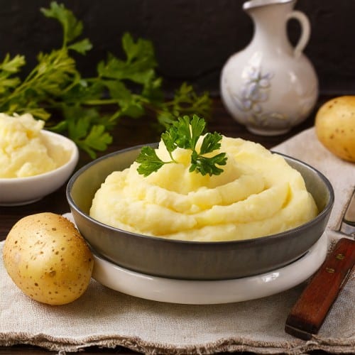 Mashed Potatoes Plain.